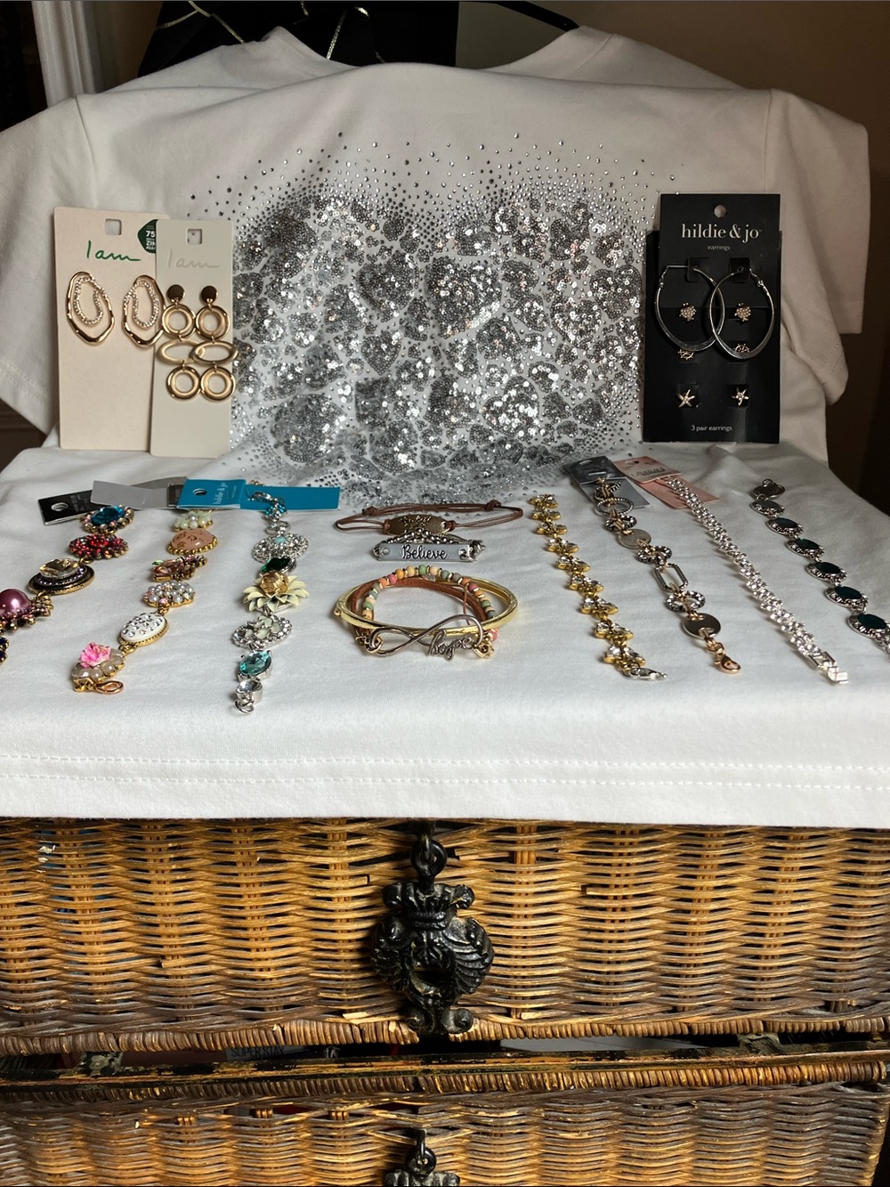 Assorted Women's Bracelets & Earrings - Silver, Gold, Multicolor
